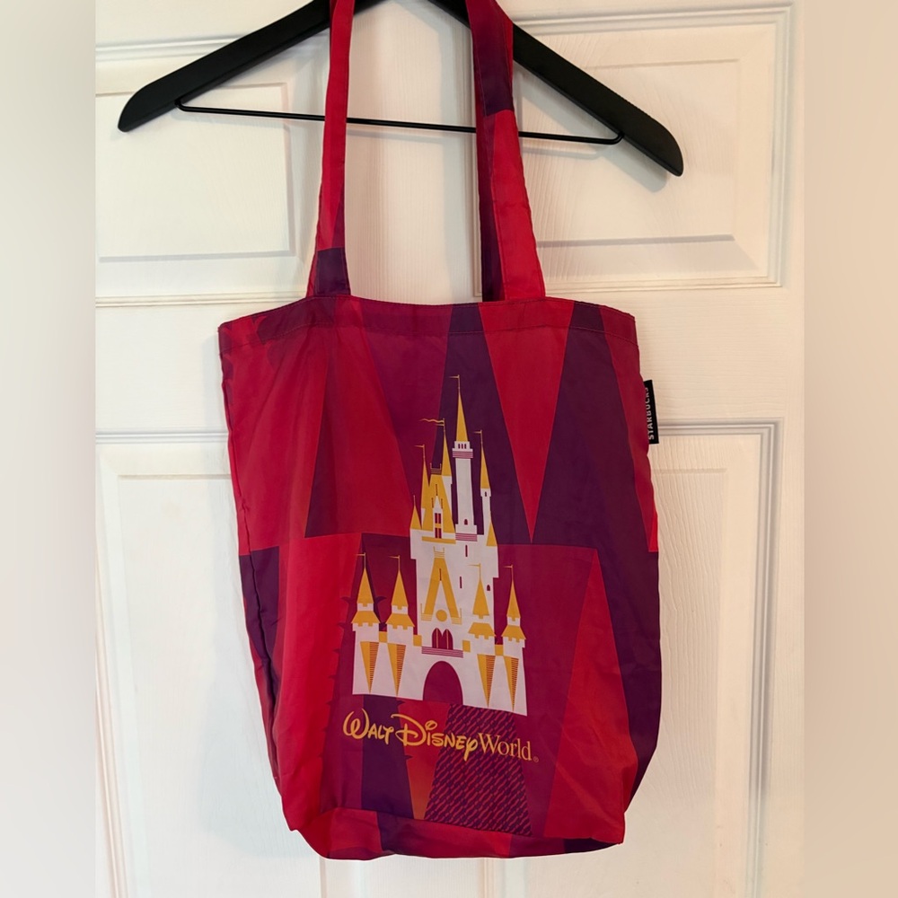 NEW Starbucks Walt Disney World Disney Castle reusable Tote